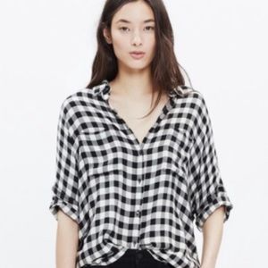 LAST CALL!! Madewell buffalo check courier shirt
